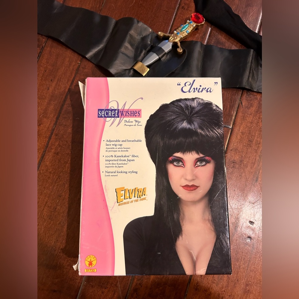 Elvira Wig and Belt